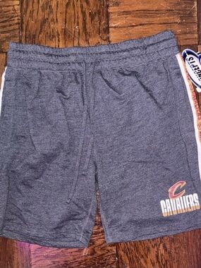 Men's Gray Athletic Shorts with Team Accent